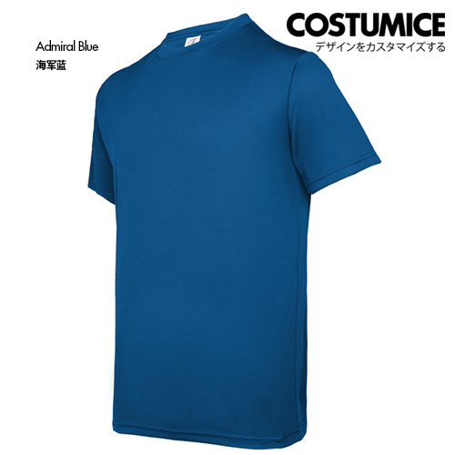 Costumice Design Crew Neck Dri Fit T Shirt Admiral Blue S