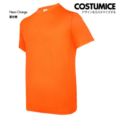 Costumice Design Crew Neck Dri Fit T Shirt Neon Orange S