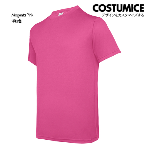 Costumice Design Crew Neck Dri Fit T Shirt Magenta Pink S