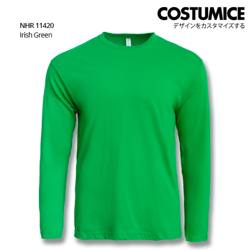 Costumice Design Basic Cotton Long Sleeve T-Shirt-Irish Green