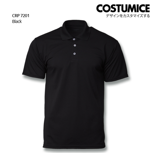 Costumice Design Quick Dry Polo Crp 7201 Black