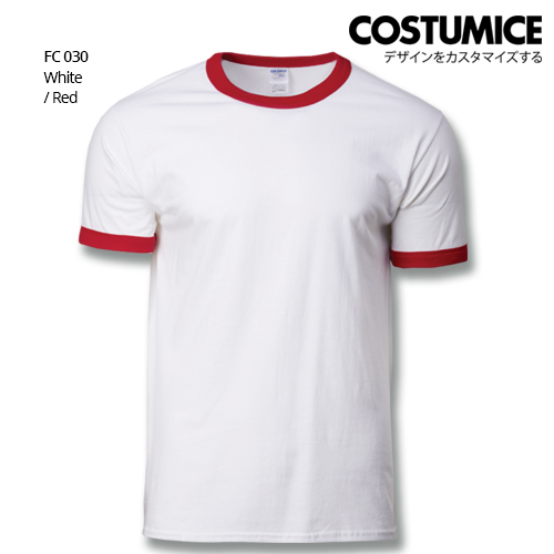 Costumice Design Ringer T-Shirt Fc 030 White-Red