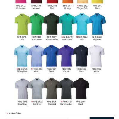Costumice Design Soft-Touch Polo Color Options