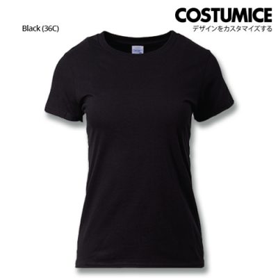 Costumice Design Ladies Premium Cotton T-Shirt-Black