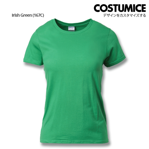 Costumice Design Ladies Premium Cotton T-Shirt-Irish-Green