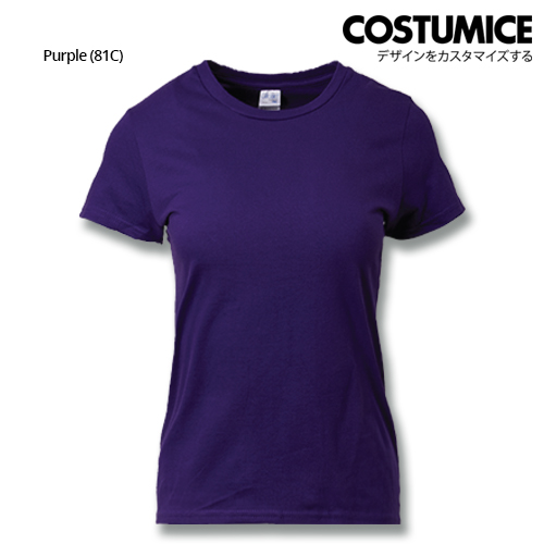 Costumice Design Ladies Premium Cotton T-Shirt-Purple