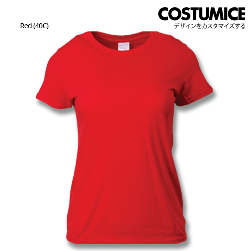 Costumice Design Ladies Premium Cotton T-Shirt-Red