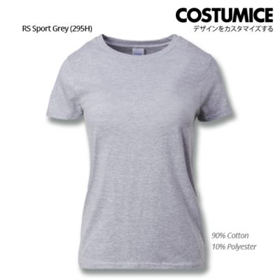 Costumice Design Ladies Premium Cotton T-Shirt-Rs-Sport-Grey