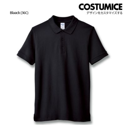 Costumice Design Premium Cotton Double Pique Polo - Black
