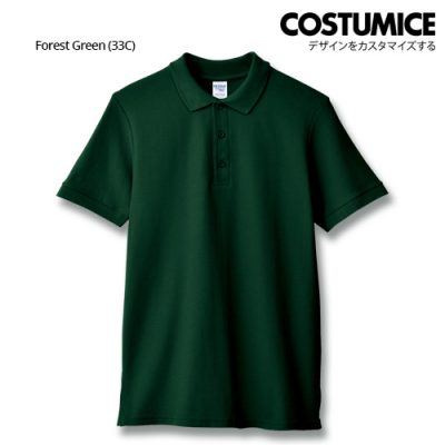 Costumice Design Premium Cotton Double Pique Polo - Forest Green