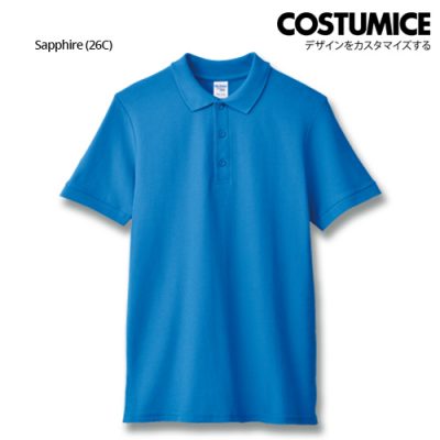Costumice Design Premium Cotton Double Pique Polo - Sapphire