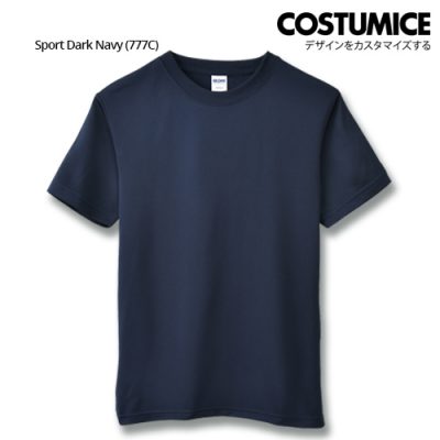 Costumice Design Quick Dry Athletic Shirts Mesh Tee-Sport Dark Navy