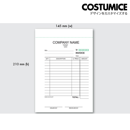 Costumice Design Medium Size Multipurpose Bill Book 4
