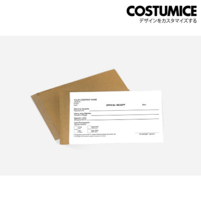 Costumice design receipt book 3