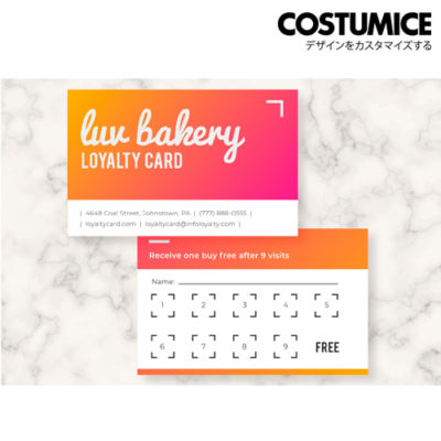 Costumice Design Loyalty Card 2