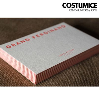 Costumice Design 550Gsm Premium White Painted Edge Business Card 3
