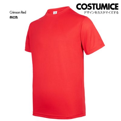 Costumice Design Crew Neck Dri Fit T Shirt Crimson Red S