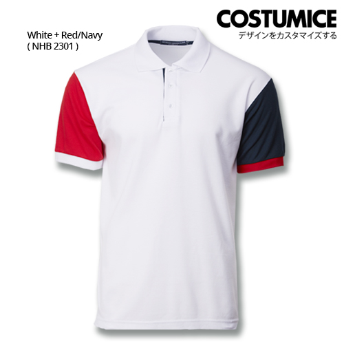 Costumice Design Dashing Polo - White+Red+Navy