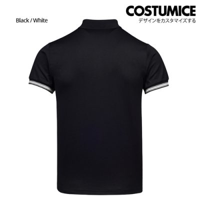 Costumice Design Minimalist Pocket Polo Blackwhite Back