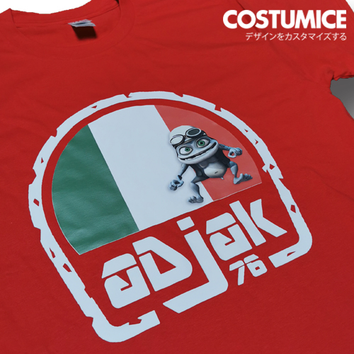 Costumice Design portfolio premium cotton red t-shirt adjak racing team cover