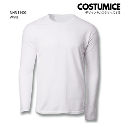 Costumice Design Basic Cotton Long Sleeve T-Shirt-White