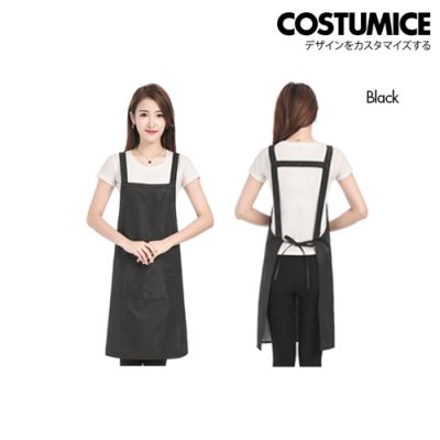 Costumice Design Customized Aprons With Logo Black