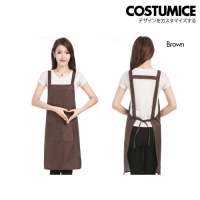 Costumice Design Oil Water Stain Proof Apron 3 Brown