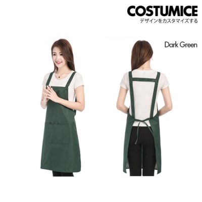 Costumice Design Oil Water Stain Proof Apron 4 Dark Green