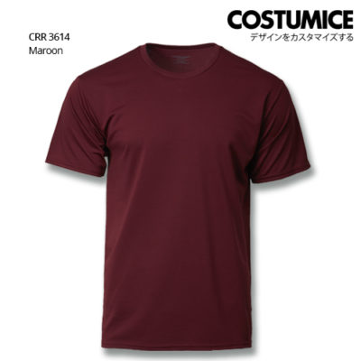 Costumice Design Quick Dry T-Shirt Crr3614 Maroon