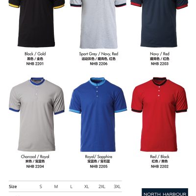 Costumice Design Signature Collection Mandarin Collar Polo Color Options