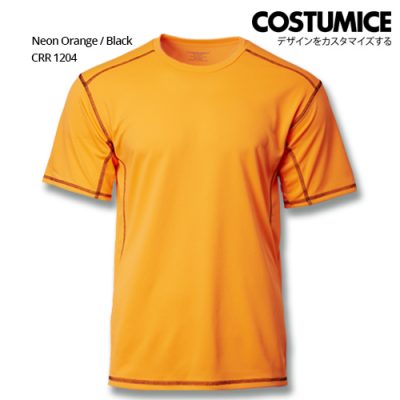 Costumice Design Velocity Tee - Neon Orange And Black