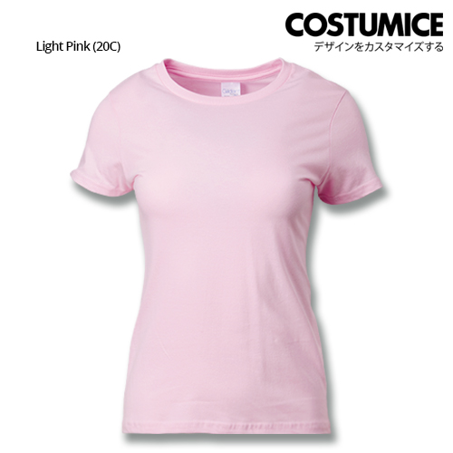 Costumice Design Ladies Premium Cotton T-Shirt-Light-Pink