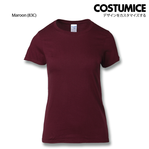 Costumice Design Ladies Premium Cotton T-Shirt-Maroon
