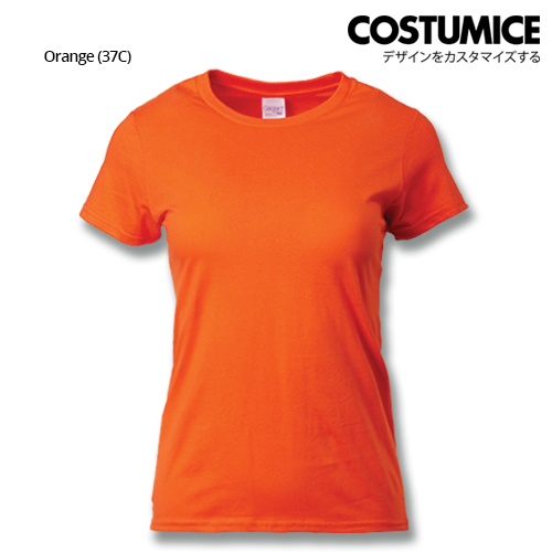 Costumice Design Ladies Premium Cotton T-Shirt-Orange