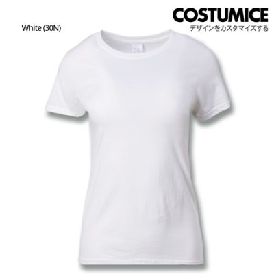 Costumice Design Ladies Premium Cotton T-Shirt-White