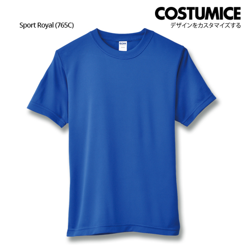 Costumice Design Quick Dry Athletic Shirts Mesh Tee-Sport Royal