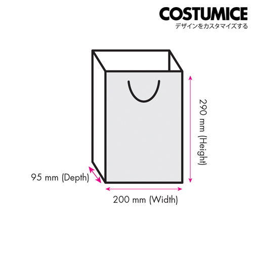 Costumice Design Medium Size Paper Bag Size