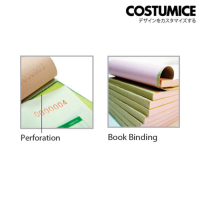 Costumice Design Bill Book Binding + Perforation