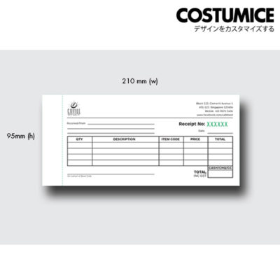 Costumice Design Receipt Book 1