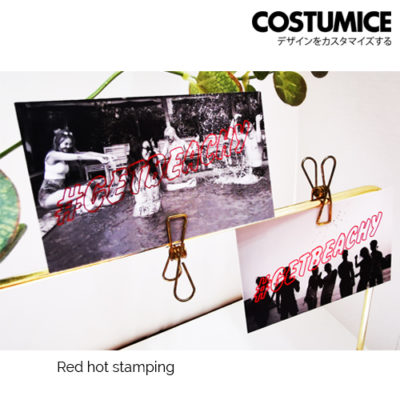 Costumice Design Name Card Red Hot Stamping