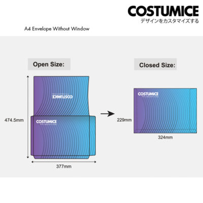Costumice Design A4 Envelope Without Window