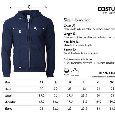 Gildan-88600-Heavy-Blend-Full-Zip-Hoodie-2024-Size-Information-X-Costumice-Design