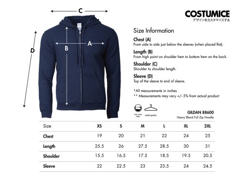 Gildan-88600-Heavy-Blend-Full-Zip-Hoodie-2024-Size-Information-X-Costumice-Design