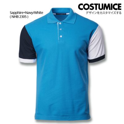 Costumice Design Dashing Polo -Sapphire+Navy+White