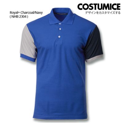 Costumice Design Dashing Polo -Royal+Charcoal+Navy