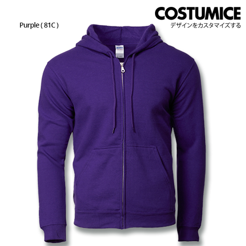 Costumice Design Heavy Blend Full Zip Hoodie Printing- Purple