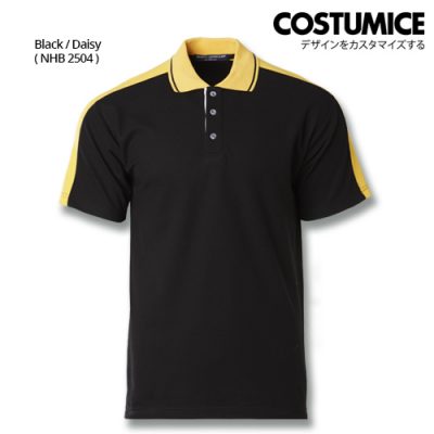 Costumice Design Signature Collection Smart Casual Polo - Black+Daisy