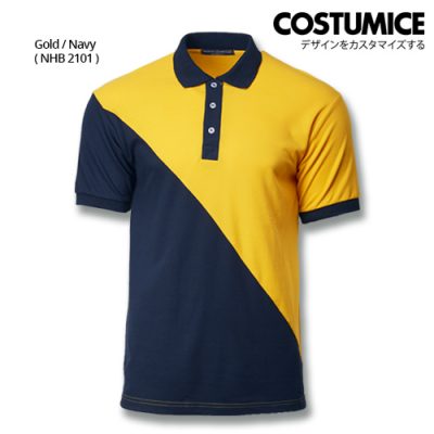 Costumice Design Signature Collection Venture Polo - Gold+Navy