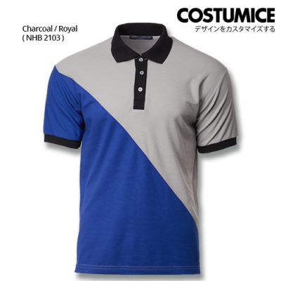 Costumice Design Signature Collection Venture Polo - Charcoal+Royal