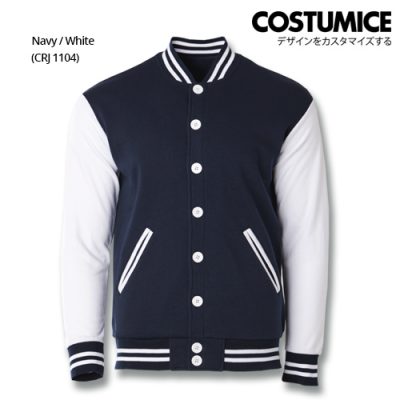 Costumice Design Varsity Jackets - Navy And White
